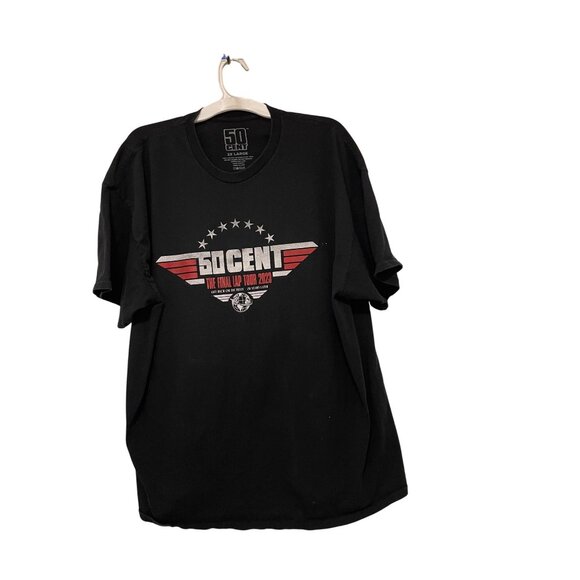 50 Cent The Final Lap Tour 2023 T-Shirt 2XL Black Concert Tee - Picture 2 of 6